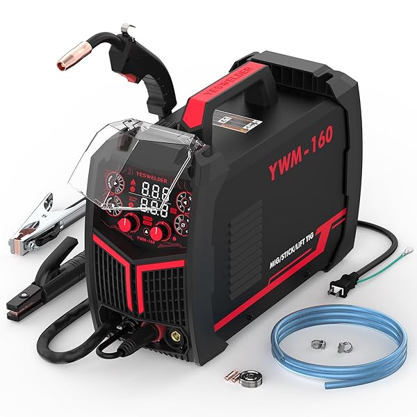 【貨物輸送無料】160A MIG溶接機 多役立つこと機 100V/200V兼用 LEDデジタル見せびらかす MIG/ノン屁っ放りMIG/アー