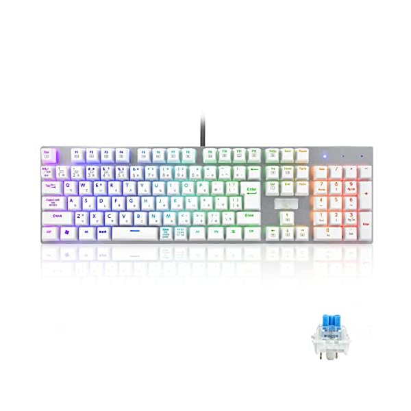 【貨物輸送無料】【日本語割りつける】機械的式ゲーミングキーボード 赤軸・青軸をやとい入れる フルサイ