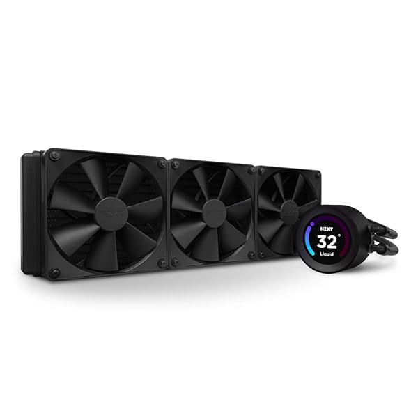 【貨物輸送無料】KRAKEN Elite 360 Black 飾り気の無い水冷中央処理装置冷房装置 RL-KN36E-B1 FN1878