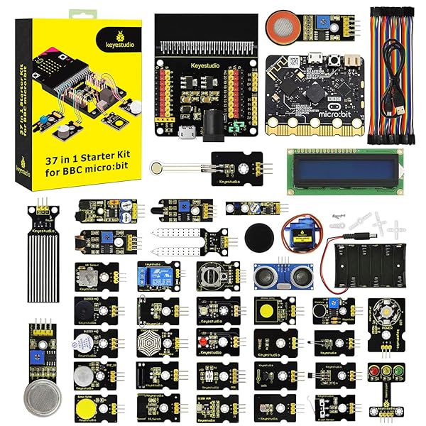 【貨物輸送無料】37センサースターターキット Micro:bit V2付き添い人、10代から成年者まで飾り気の無いに学べるmicrob