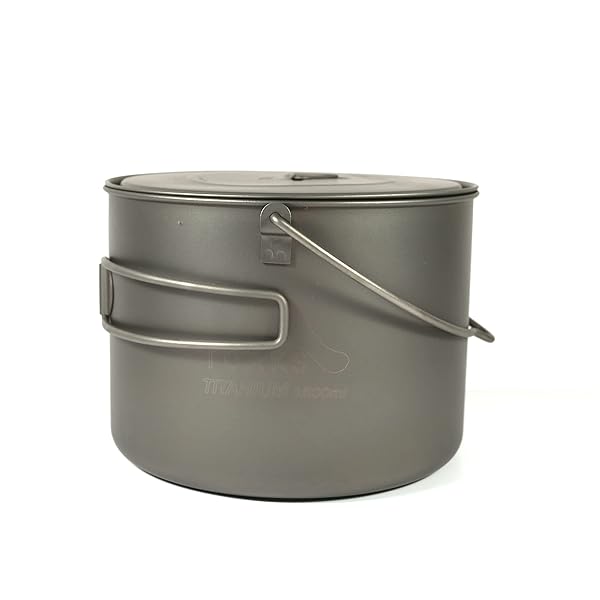 【貨物輸送無料】チタン1600 ml Pot with Bail手持ち部分by