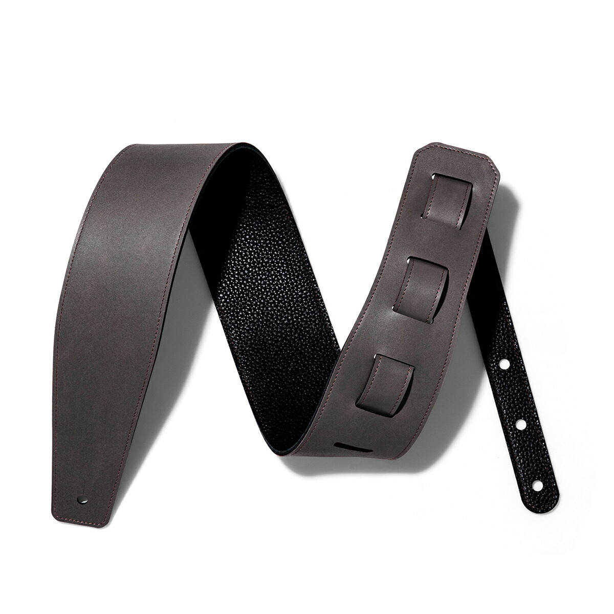 楽天市場】ギターストラップ レザー 手染めビンテージ ダークブラウン