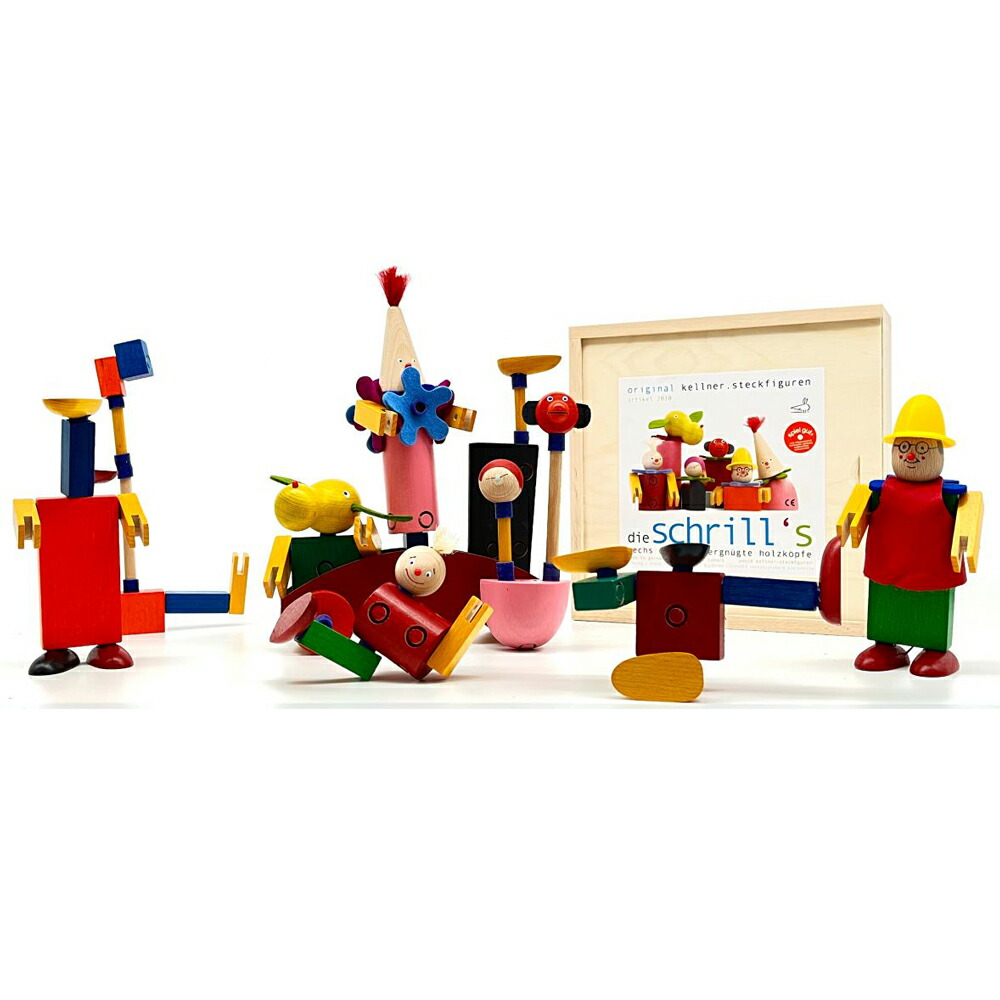 ケルナースティック　木製知育玩具 ケルナースティック「steck.box」木箱入り kellner steck