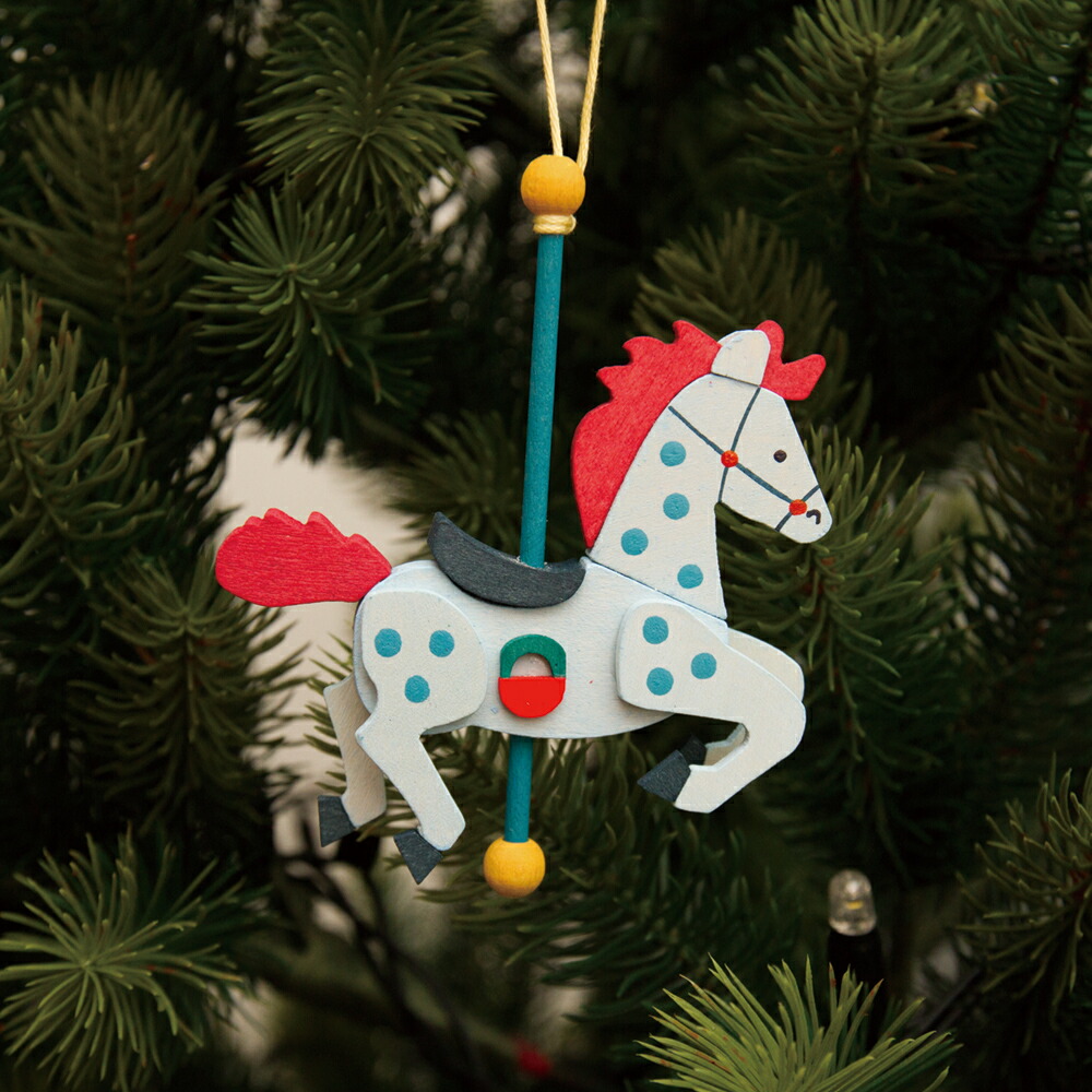 楽天市場 カルーセルの馬 Light Blue Graupner オーナメント And Child Living Life
