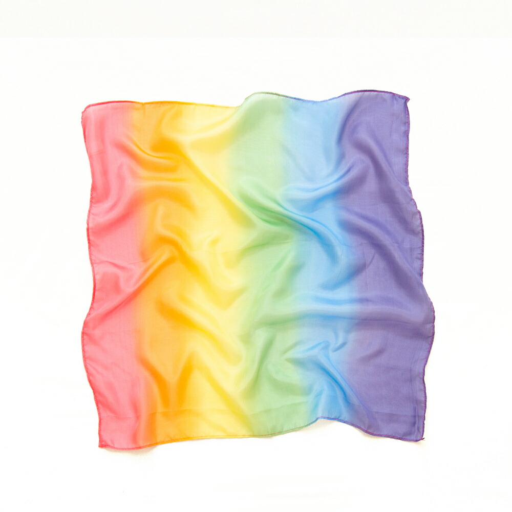 新品　サラズシルク　プレイシルク　giant レインボー　rainbow Giant Rainbow Playsilk | Shop Sarah's Silks