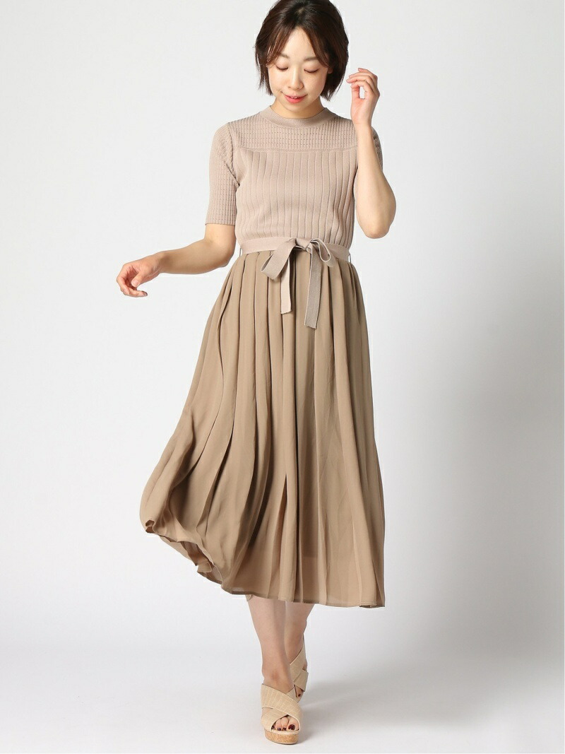 人気絶頂 楽天市場 プリーツドッキングop Andemiu アンデミュウ ワンピース ニットワンピース オレンジ ブルー ベージュ 送料無料 Rakuten Fashion Andemiu 日本全国送料無料 Old Myaromachology Com