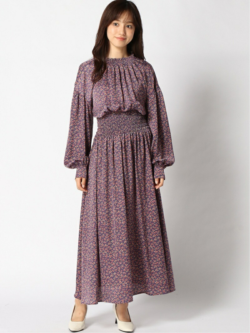 楽天市場 Sale 61 Off コバナptサテンop Andemiu アンデミュウ ワンピース 長袖ワンピース パープル ブラック ブラウン Rba E Rakuten Fashion Andemiu