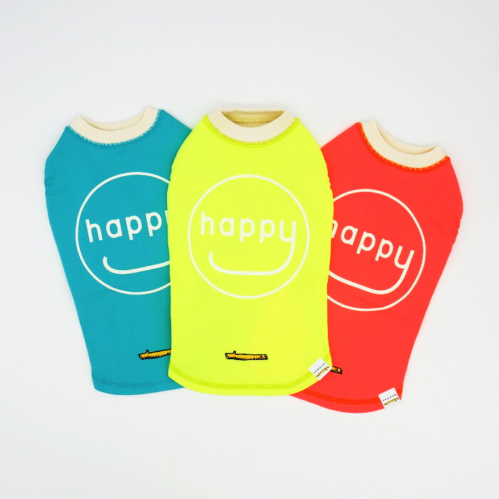 犬服 GEORGE｜ジョージ【O.L happy 蓄光 Dog ティーシャツ / Cocoty】 春夏 犬の服 ワンコ服 愛玩動物服 ドッグウェア 小型犬 貨物輸送無料 今めかしい 愛くるしい 冷やりとした 速乾