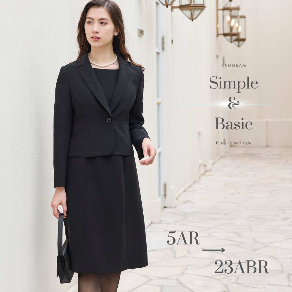 楽天市場】喪服 礼服 ブラックフォーマル スーツ ワンピースセット  