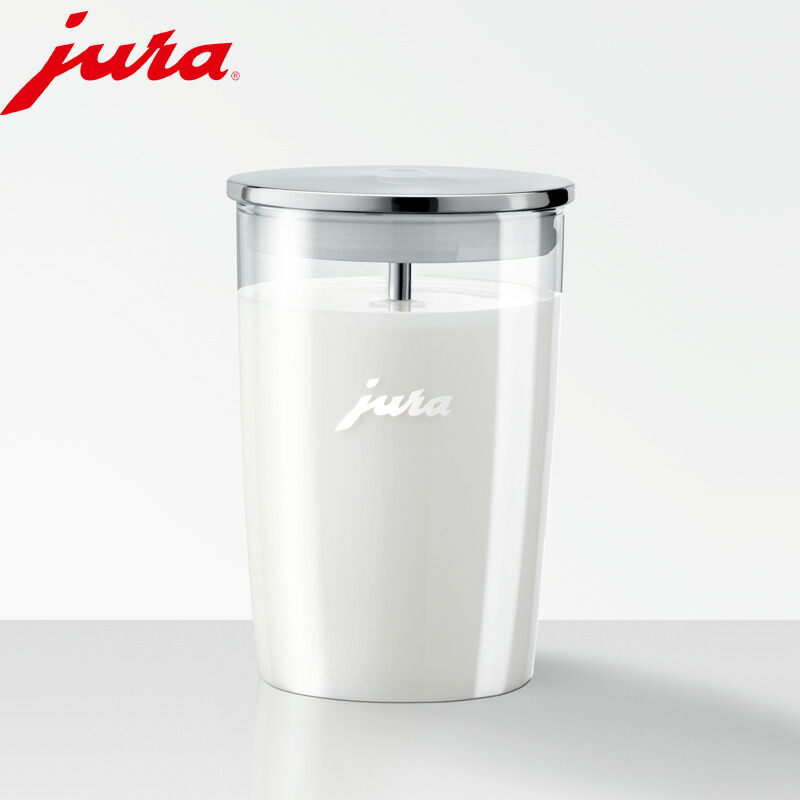 【レビュー特典】 JURA ユーラ〔 グラスミルクコンテナ 〕 juraコーヒーマシン専用 ミルクポット ミルクピッチャー 0.5L コーヒーメーカー 牛乳 ミルクフォーム フォーマー 保存容器 カフェラテ カプチーノ キッチン 冷蔵庫 食洗機対応 シンプル
