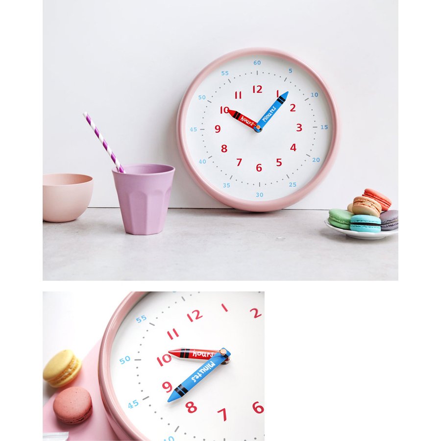 受注生産品 知育時計 掛け時計 壁掛け 学習時計 時間管理 教育グッズ 子供部屋 時計 おしゃれ ラウンド シンプルデザイン 静音防塵 連続秒針 大文字 アラビア数字 送料無料 Whitesforracialequity Org