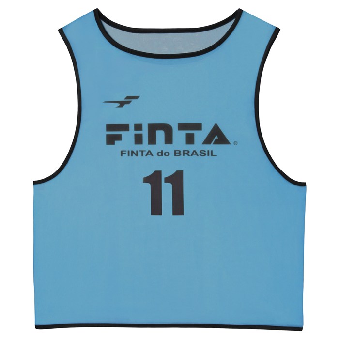 ＜限定クーポン発行中 7/26 01:59まで お買い物マラソン＞ フィンタ（FINTA）　FT3525　2200　サッカー　フットサル　昇華ビブス 10枚セット（NO2-11付き） サックス　25FW｜アンドウスポーツ
