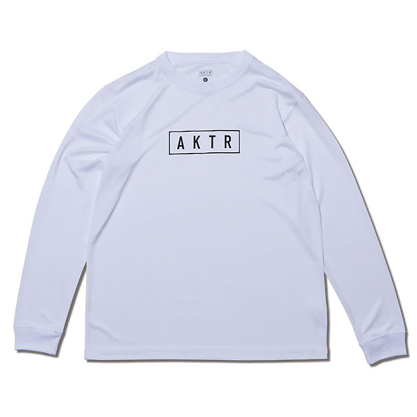 ＜ネコポス発送 送料無料＞ AKTR（アクター）　524005005 WH バスケットボール Tシャツ BASIC AKTR LOGO L/S SPORTS TEE 25FW