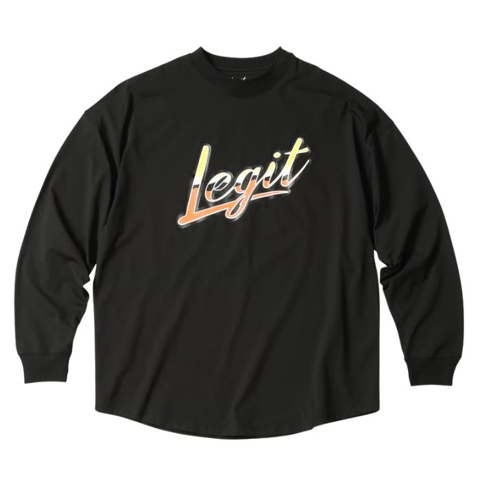 ＜ネコポス発送 送料無料＞ LEGIT（レジット）　25021003 BLK　バスケットボール 長袖Tシャツ Mercury L/S TEE　25FW