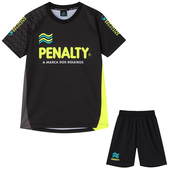 ＜限定クーポン発行中 4/10 01:59まで お買い物マラソン＞ PENALTY（ペナルティ）　POS6016J 30　サッカー　フットサル　プラクティスウェア ジュニア ハイス 半袖Tシャツ・ショーツ 上下セット 26SS
