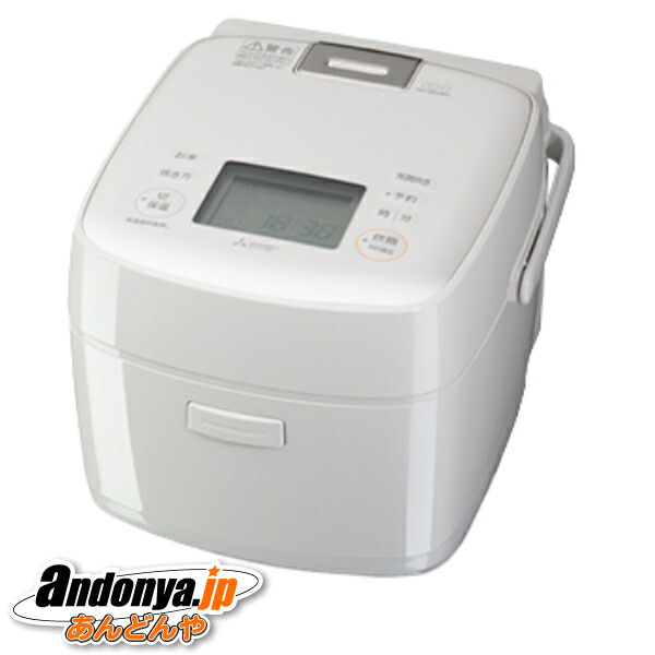 《送料区分2》三菱電機 備長炭 炭炊釜 NJ-SE06H-W [白亜麻]