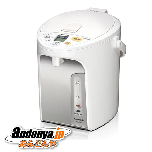 《送料区分2》パナソニック Panasonic マイコン沸騰ジャーポット 3.0L NC-HU304-W[ホワイト]｜あんどんや
