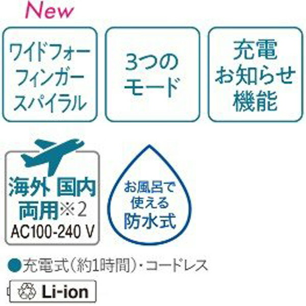 てなグッズや 送料区分1 パナソニック 頭皮エステ サロンタッチタイプ スパイラル Eh He9g S Fucoa Cl