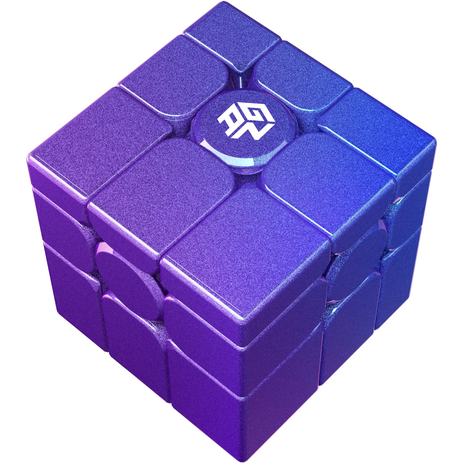 ミラーキューブ m 3x3x3 磁石内蔵 回しやすい マジックキューブ uv コート パープル