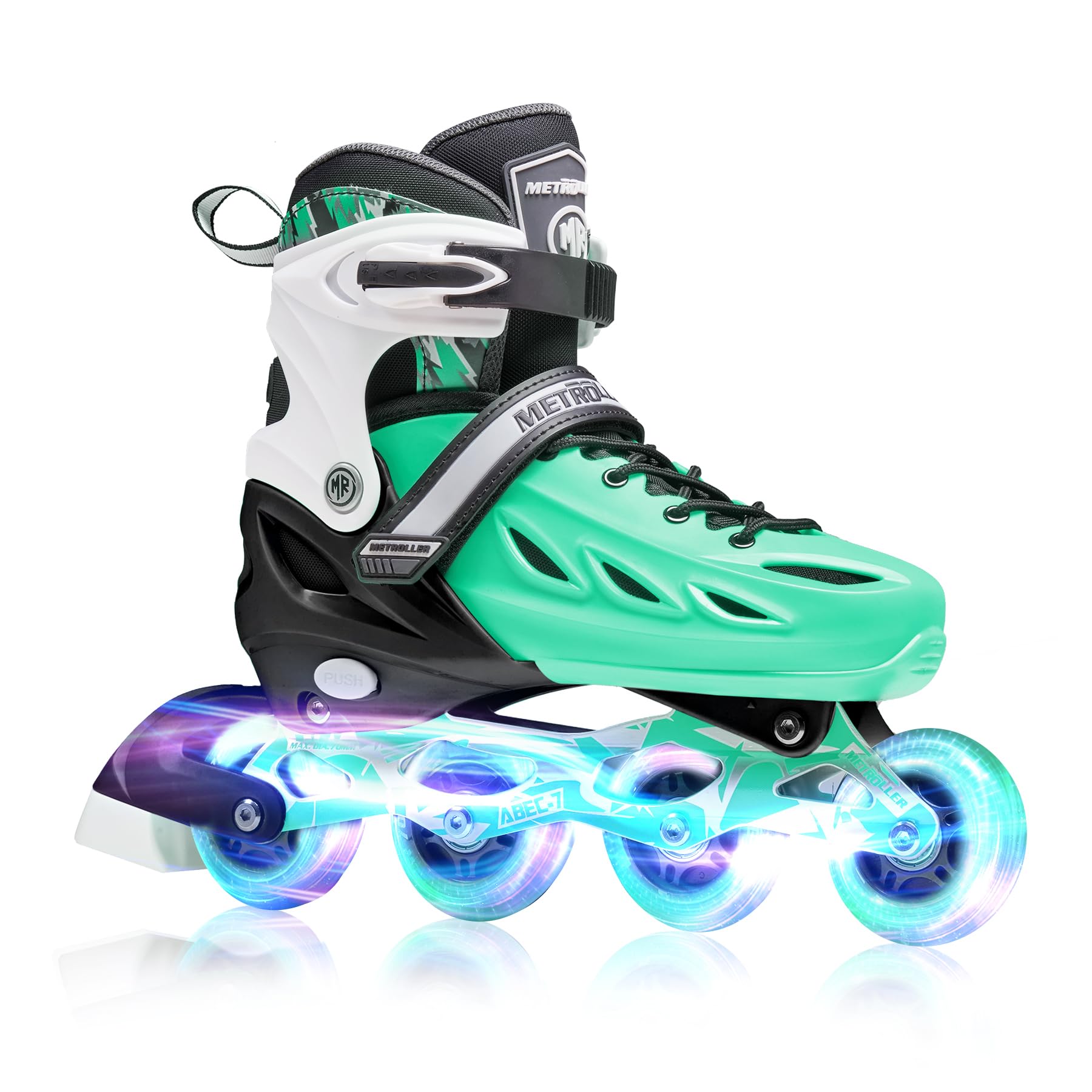 インラインスケート 男女用、女性用、4サイズ 調節可能 ローラーブレード ライトアップホイール付き、 Inline skate イルミネーションローラーブレード キッズ&大人用、初心者、若者向け 子供インライン スケート