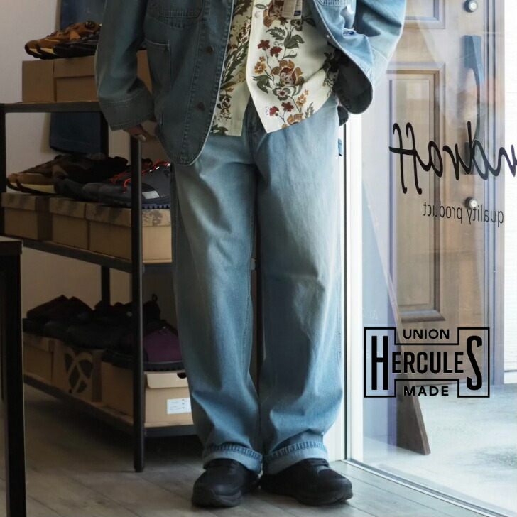 【1960年代のペインターパンツをベースに現代的にアレンジしたパンツ】UNION HERCULES MADE（ユニオンヘラクレスメイド）/WORK PANTS/26ss
