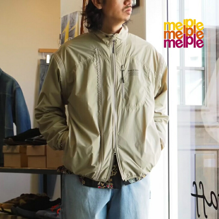 【抜群の撥水性と撥油性を兼ね備えたフィールドジャケット】melple/N.R.N.R Field Jacket/26ss【SAND/BLACK】全2色 19,536円