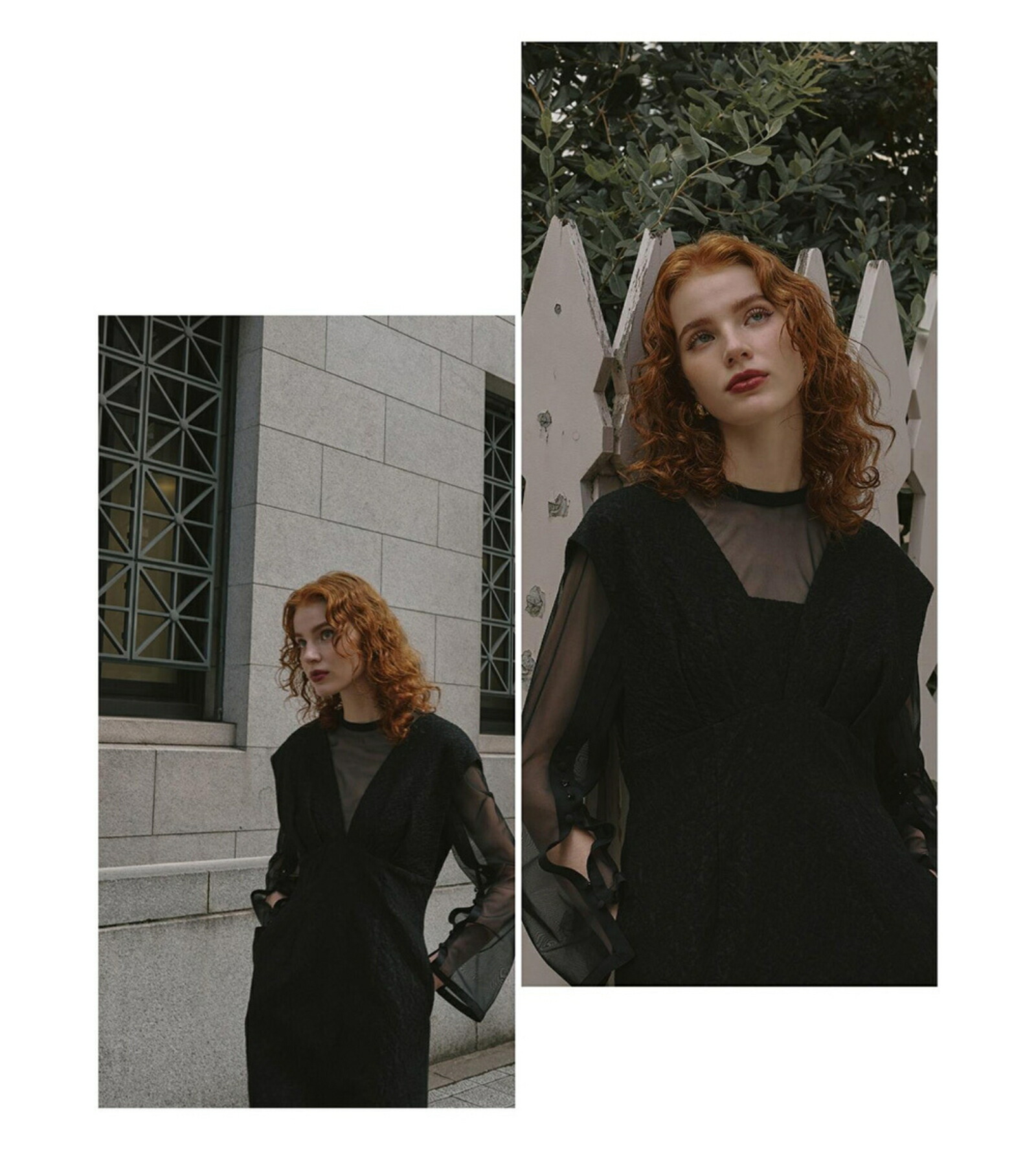 公式】 ANDRESD アンドレスド 【 V line jacquard dress 】 結婚