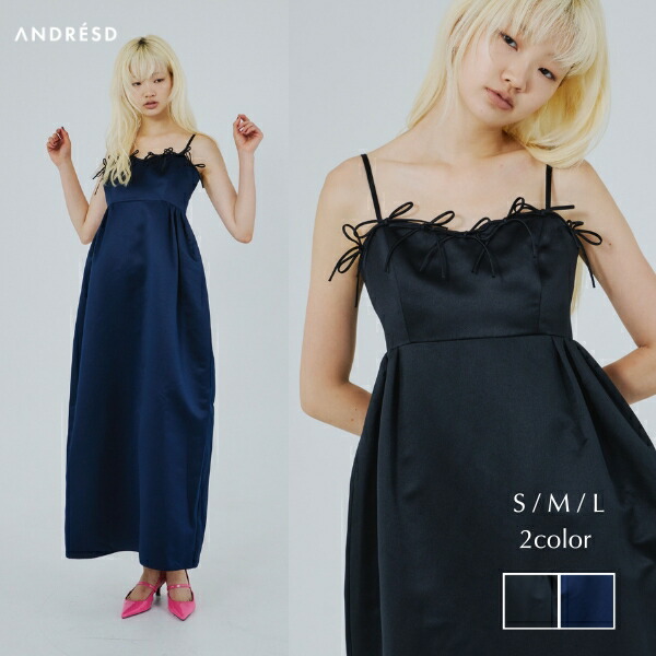 【美品】ANDRESD アンドレスドオーバルフォルムパールドレス　Lサイズ オーバルフォルムパールドレス / oval form pearl dress（ドレス