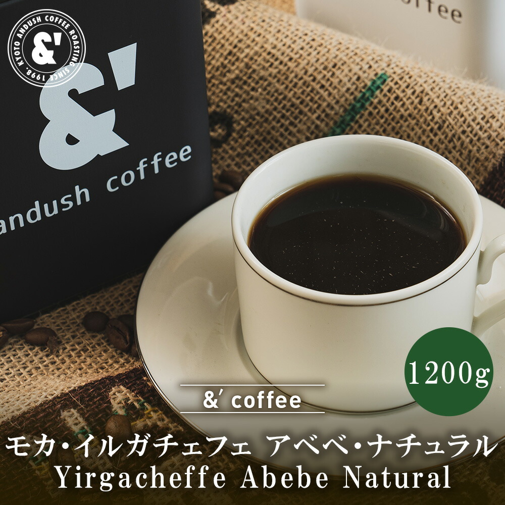 モカ イルガチェフェ アベベ ナチュラル 1200g 中煎り 送料込み 珈琲豆 コーヒー豆 通販 ネット販売 珈琲 コーヒー ドリップ 自家焙煎 京都 コーヒーロースター アンダッシュコーヒー おすすめ ランキング プレゼント ギフト|京の珈琲豆処アンダッシュコーヒー