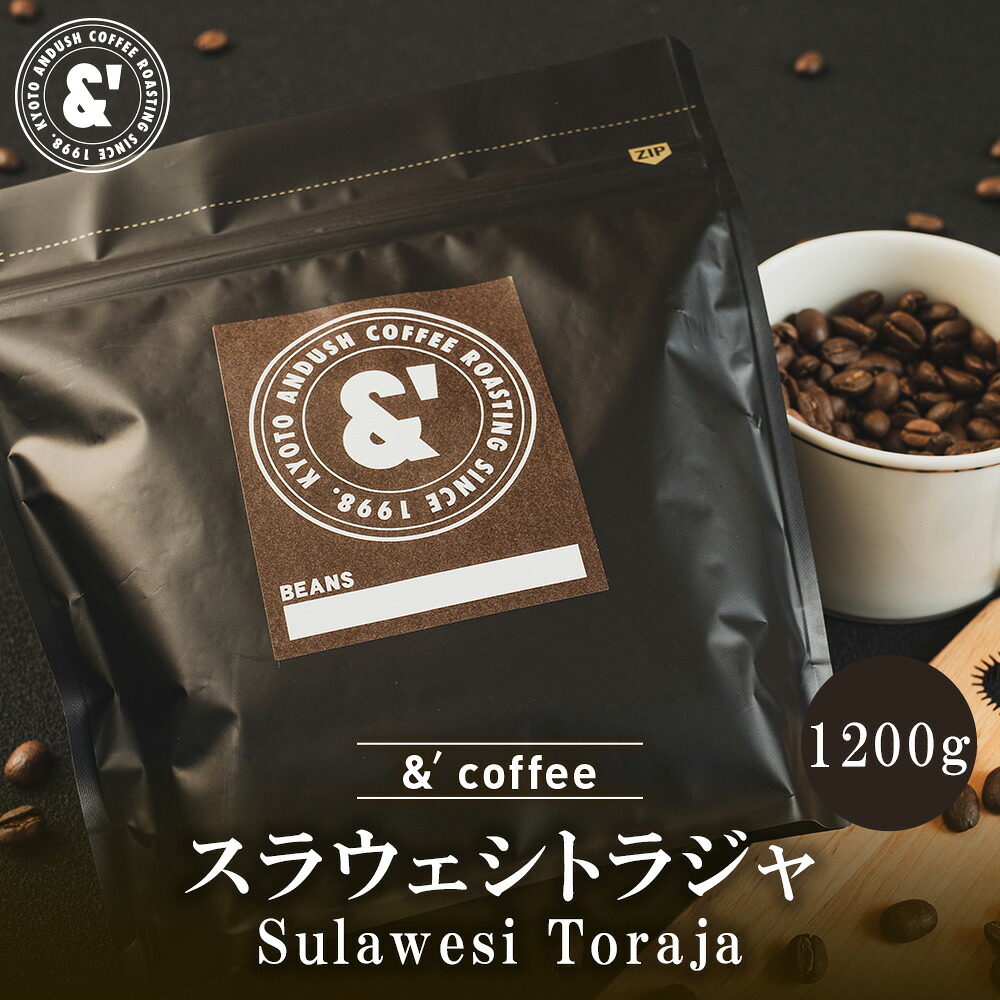 スラウェシトラジャ(マンデリンPROC) 1200g フルシティロースト 送料込み 珈琲豆 コーヒー豆 通販 ネット販売 珈琲 コーヒー ドリップ 自家焙煎 京都 コーヒーロースター アンダッシュコーヒー おすすめ ランキング プレゼント ギフト|京の珈琲豆処アンダッシュコーヒー