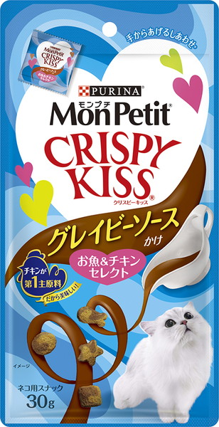 楽天市場 ネスレ モンプチ クリスピーキッス グレイビーソースかけ お魚 チキンセレクト 30g アンディーマーブル
