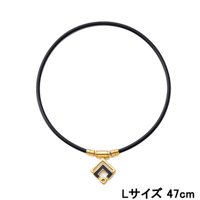 コラントッテ TAO ネックレスα ARAN クラシックゴールド&times;ブラック【Lサイズ 47cm】｜Ａｎｅｍｏｎｅ