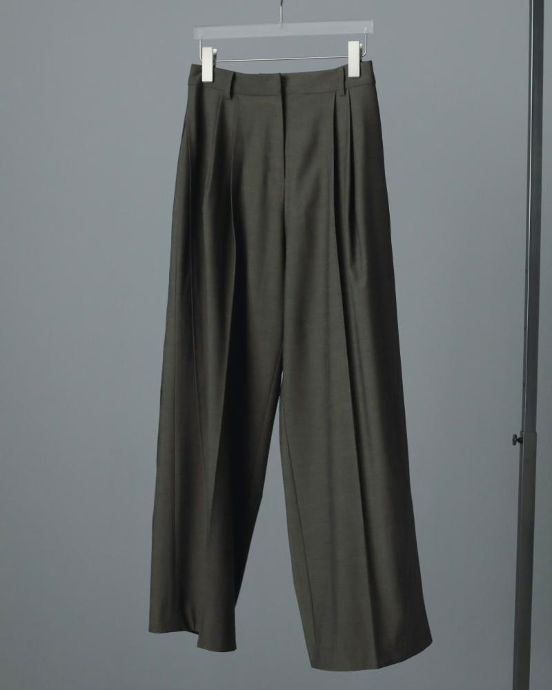 anuke 2025 Spring Summer アンヌーク Panel Wide Pants 62510716 ボトムス タックパンツ 船曳ひろみ 2025SS新作｜ANERCA