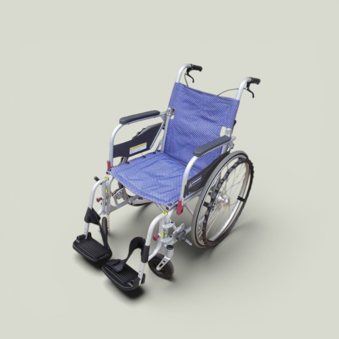 送料無料　カワムラサイクル　自走式車椅子　ふわりす+　KFP22-40SB ts-26-0318-09