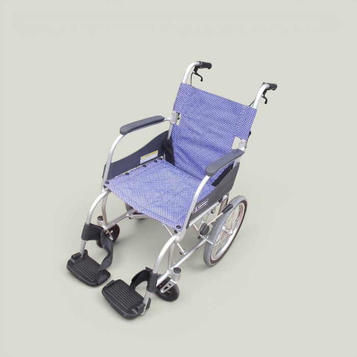 【中古】 貨物輸送無料 カワムラサイクル しり押し用 軽さ車いす ふわりす KF16-40SB  ts-26-0527-08