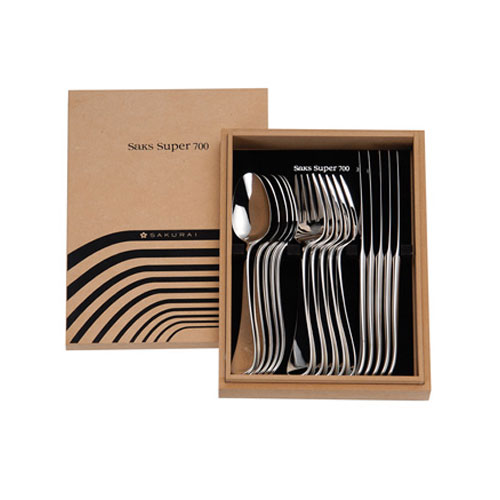 Saks サクライ　カトラリーセット　ジェニュイン　ディナーセット〈32本〉 楽天市場】カトラリーセット ナイフ フォーク スプーン Saks Super700