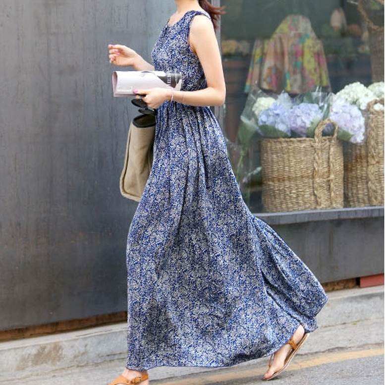 美品✨MORABITO 総柄ロングワンピース　ブルー　38 美品✨MORABITO 総柄ロングワンピース ブルー 38 - メルカリ