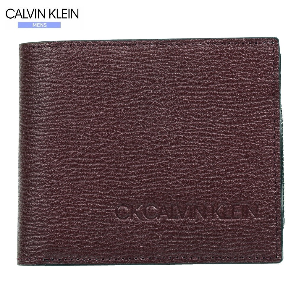 カルバンクライン 二つ折り紙入れ CK CALVIN KLEIN 20%OFF メンズ ブランド名 差し上げ物 差し上げ物 本革 スコッチウイスキー差し固める 鍵を掛ける ボルドーワイン 24/7/4 260724