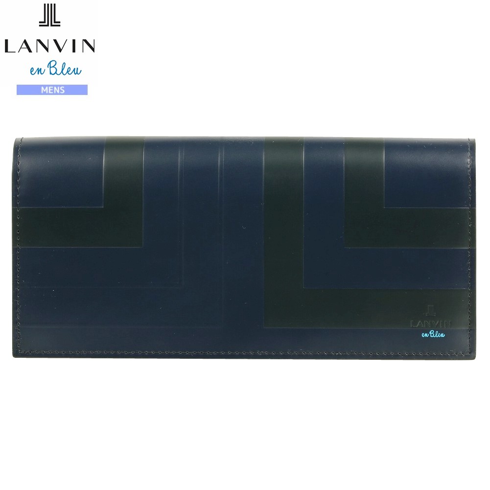 ランバンオンブルー 長財布 LANVIN en Bleu 17%OFF メンズ ブランド ギフト プレゼント 本革 リスター レザー 紺 24/7/4 260724