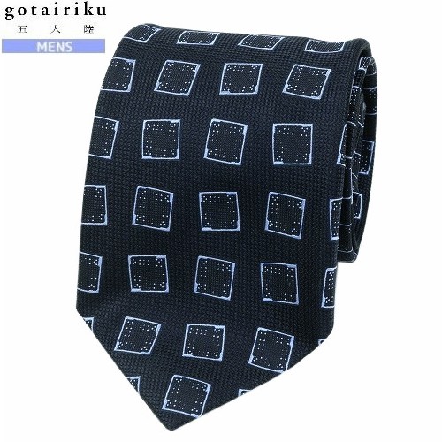 五大陸 ネクタイ gotairiku 41%OFF メンズ ブランド ギフト プレゼント 日本製 ハンドメイド 西陣織り 小紋柄 シルク 紺 24/10/2 101024【ネコポスで送料無料】