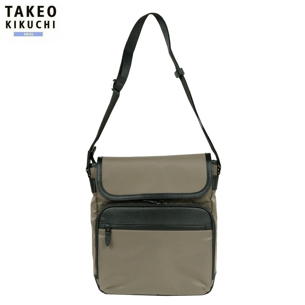 タケオキクチ ショルダーバッグ TAKEO KIKUCHI 36%OFF メンズ ブランド名 日本製 撥水 グレイス 縦型 A4 ベージュ 1704BE