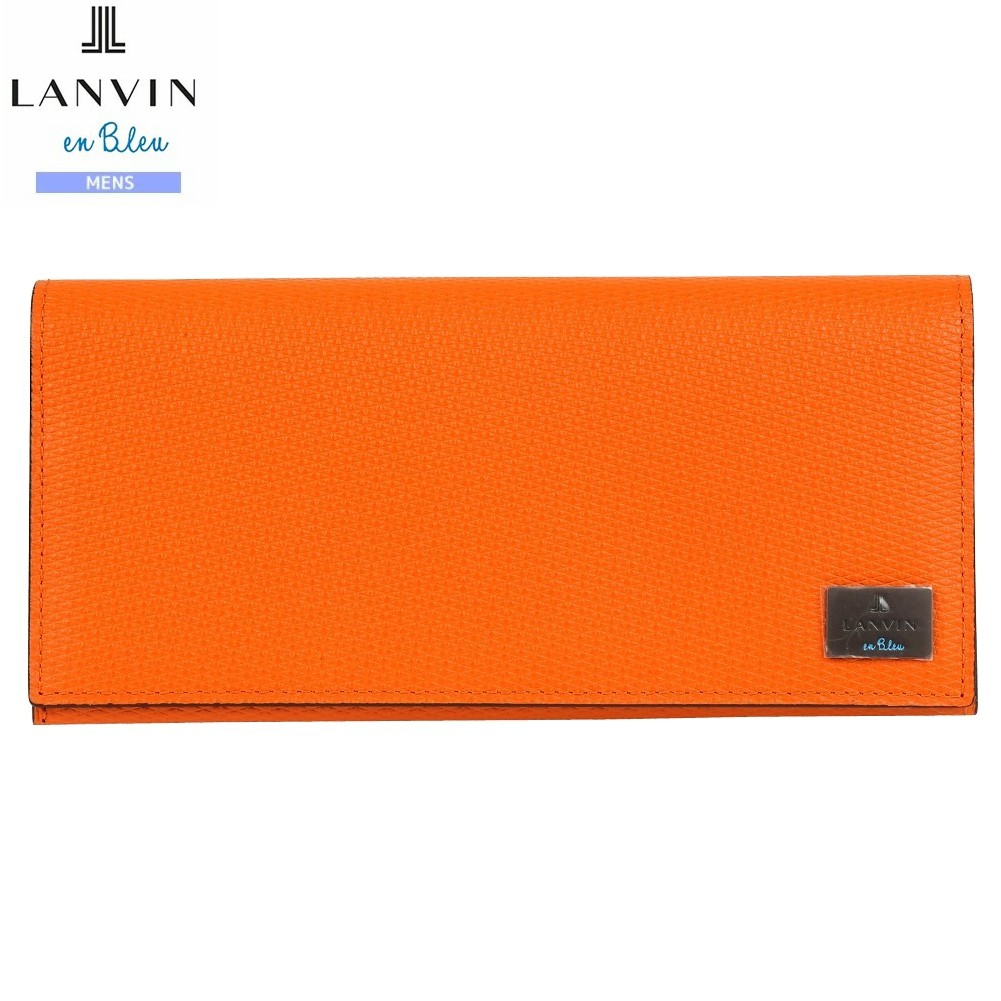 ランバンオンブルー 長財布 LANVIN en Bleu 35%OFF メンズ ブランド ギフト プレゼント 本革 ハイデ レザー 橙 0409BE