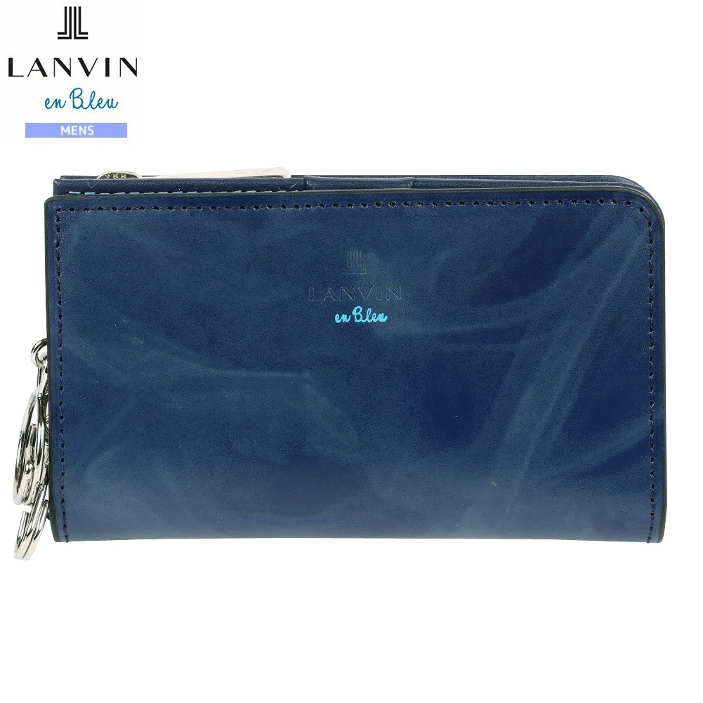 ランバンオンブルー キーケース LANVIN en Bleu 29%OFF メンズ ブランド ギフト プレゼント 本革 ミスティカル レザー 小銭入れ+キーケース 紺 0409BE【ネコポスで送料無料】
