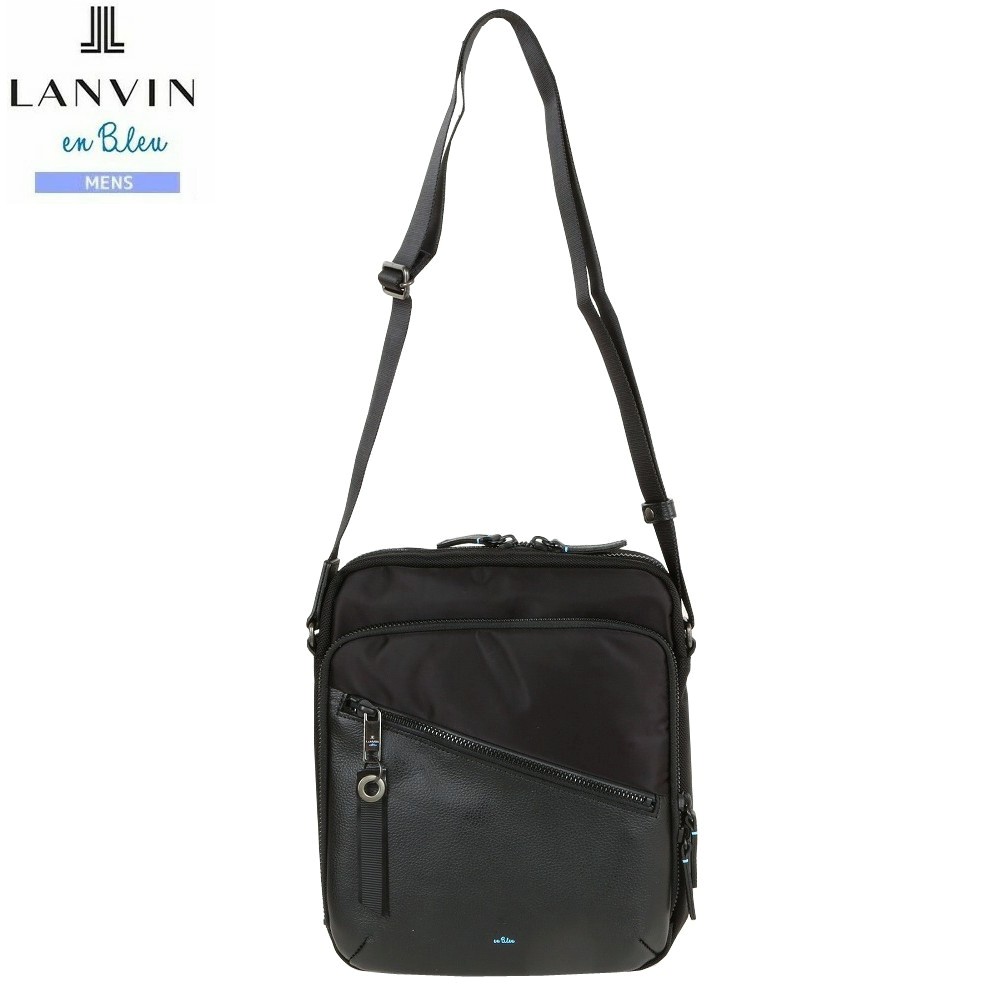 ランバンオンブルー ショルダーバッグ LANVIN en Bleu 38%OFF メンズ ブランド ギフト プレゼント フェリックス ナイロン B5 黒 1109BE