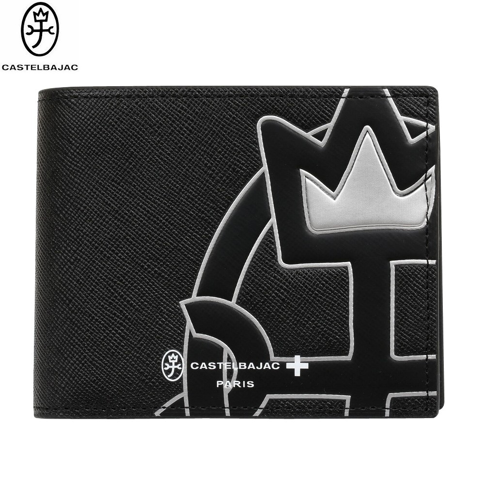 カステルバジャック 二つ折り財布 CASTELBAJAC 23%OFF メンズ ブランド ギフト プレゼント 本革 ウプラ レザー 黒 2509BE