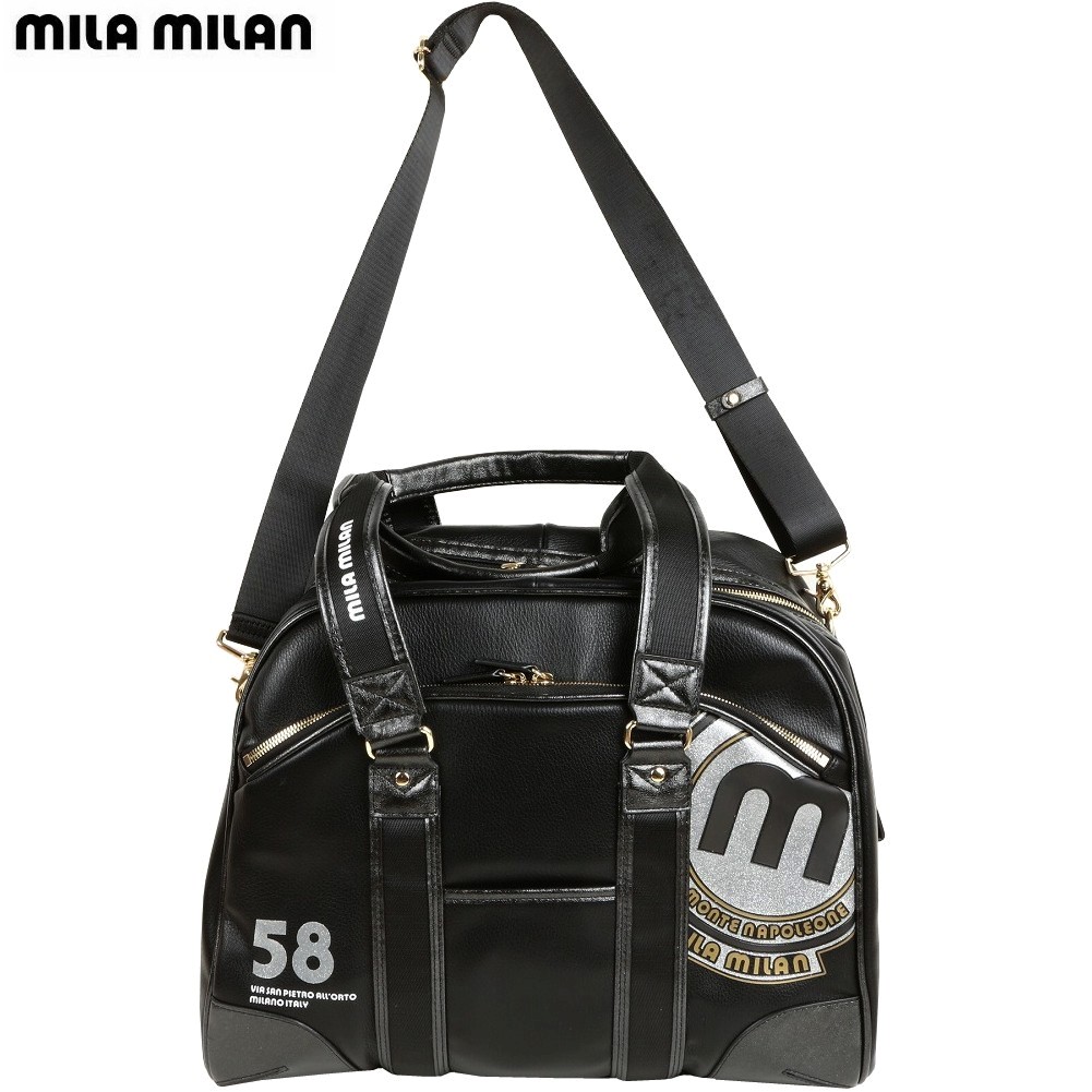 ミラミラン ボストンバッグ mila milan 52%OFF メンズ レディース ブランド ユニセックス ゴルフ バビラ 2WAY 大容量 黒 0210BE