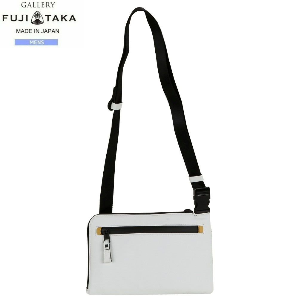 エフティー バイ フジタカ ミニショルダーバッグ FT by FUJITAKA 44%OFF メンズ ブランド ギフト プレゼント 日本製 本革 ホルダー ビジネスホルスター型 レザー 白 1010BE|anew