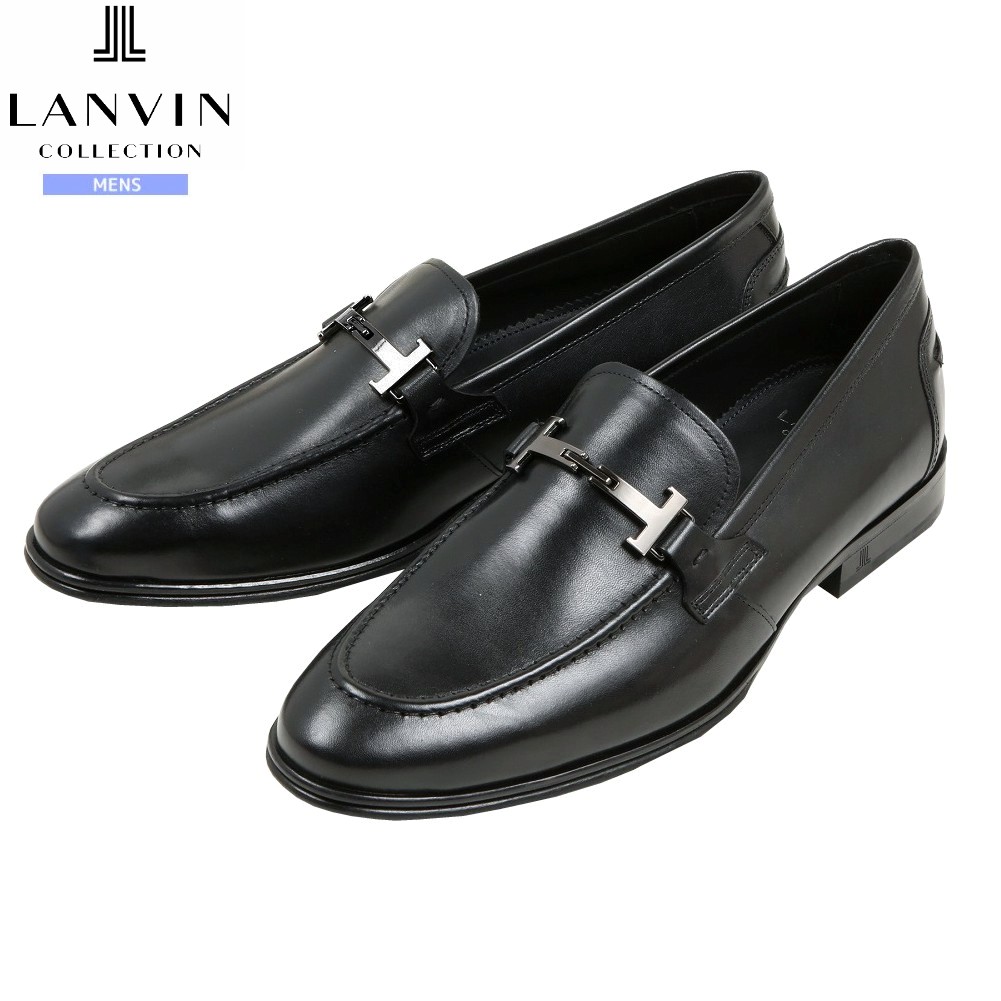 LANVIN ベージュ レザー ドレスシューズ　26.5 cm 新品未使用 LANVIN COLLECTION バイカラーフォーマルオックスフォード・ドレス