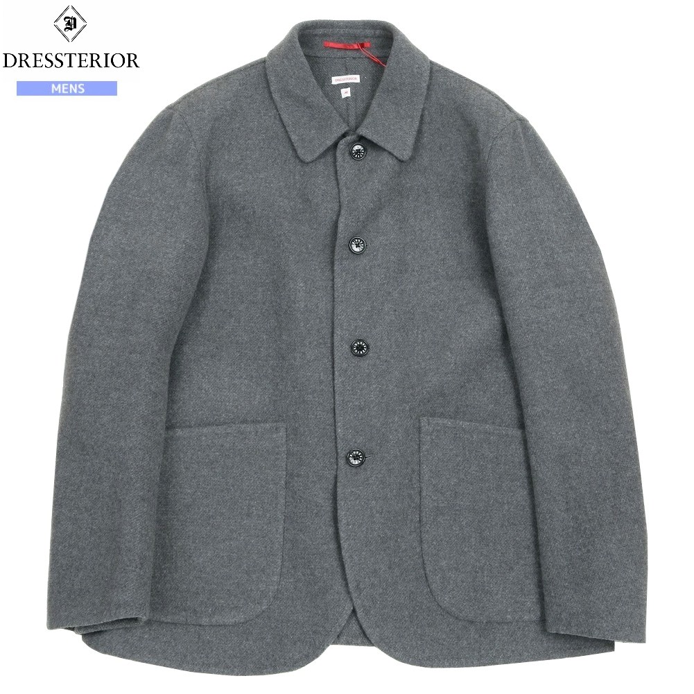 御召しものテリア 取りまかなう櫂 DRESSTERIOR 44%OFF メンズ ブランド名 ウールリバーカバーオール 薄墨色 0105BF