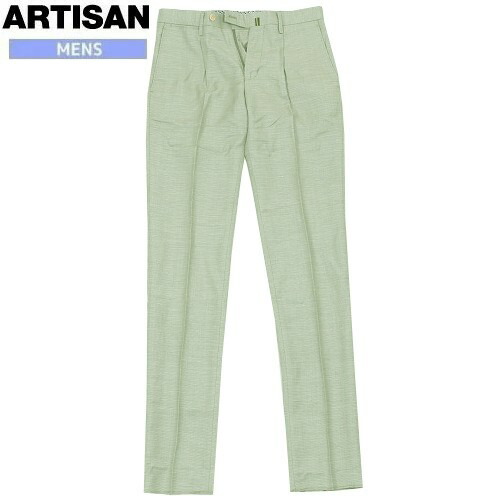 ARTISAN アルチザン 上質素材 麻混 リラックスパンツ グレー S 
